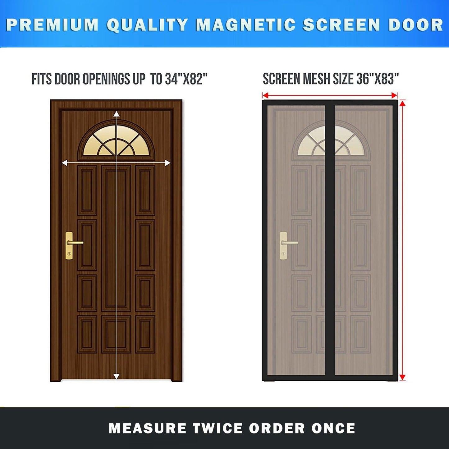 Magnetic Screen Door Easy Install Screen Door Magnetic Door Screen Pet Friendly Sliding Door Screen Door Mesh Door Screen Net for Doors Screen for Door